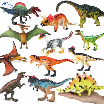 11 stílusok Dinoszaurusz Modell játékok Jurassic Tyrannosaurus Indominus Rex Triceratops Elszíneződés a hő karácsonyi, születésnapi ajándék