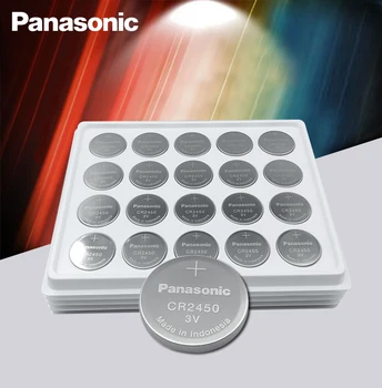 20PC Új, Eredeti Panasonic CR2450 CR 2450 3V Lítium gombelem Akkumulátor Érme Akkumulátorok órák,hallókészülékek