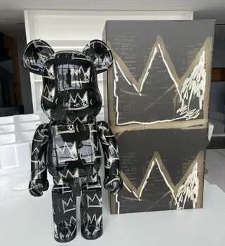 28 cm Lesz@rbricklys 400% Eredeti Bearbrick Játék Jean-Michel Basquiat 8.0 Új PVC akciófigura Gyűjthető Művészet, Játék, Ajándék