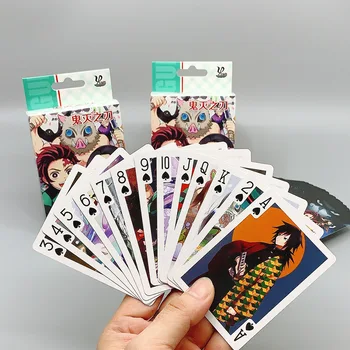 54PCS Démon Vadász Kamado Tanjirou Agatsuma Zenitsu Hashibira Inosuke otthon beltéri játék-poker Modell, MERT Gyűjtemény kártya Ajándék