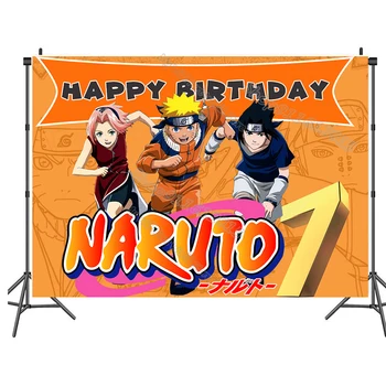 Anime Narutos Születésnapi Szám Hátteret Vinil Háttér Fotózás Hátteret, Fali Dekoráció, Party Kellékek, Karácsonyi Ajándékok,