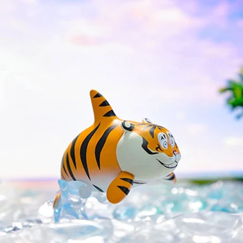 Baichange Kövér Tigris Sorozat Vak Doboz Divat a Játékosok Ajándékok Kawaii Tartozékok Haza Decore Anime Ábra Modell Aranyos Baba Játék