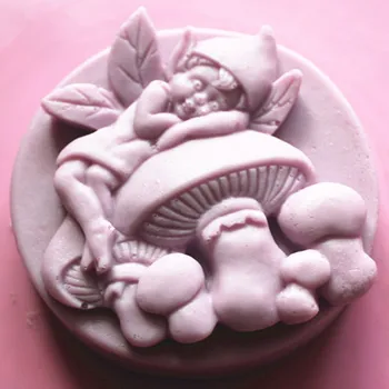 Gomba angyal S010 Kézműves Művészeti Szilikon Szappan penész Kézműves Formák DIY Kézzel készített szappan formákat