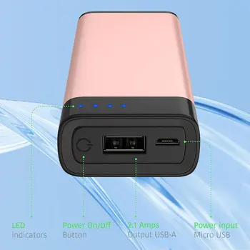Hordozható töltő mobile power USB akkumulátor 4000 mAh-alkalmas Apple iPhone 13, 12, 11, XR, X, X, 8, stb...