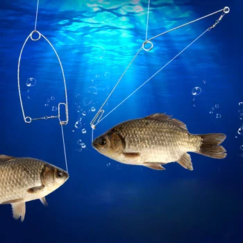 Kemping Automatikus Halászati Eszköz Tavaszi Ejekciós Horog Horog Rozsdamentes Acél Univerzális Horgászfelszerelés Ereklye