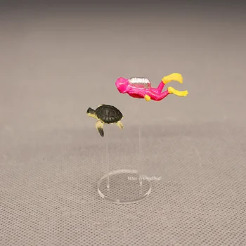 Miniatúrák Óceán Búvárkodás Búvár Akciófigurák Állat Modell A Mini Víz Alatti Világ Tengeri Teknős Fedezze Fel Merülés Akvárium Dekoráció Játék