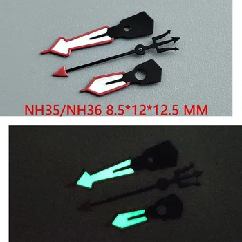 Vigyázz tartozékok óra mutató NH35 kéz mutató zöld szuper fényes, alkalmas NH35, NH36 mozgalom A54