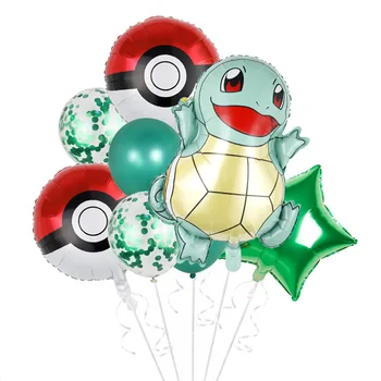 Új Pokemon Szülinapi Alumínium Ballon Sequin Latex Gyermek Party Dekoráció, gyerekszoba Fali Elrendezés Léggömb Gyerek Játék Ajándék