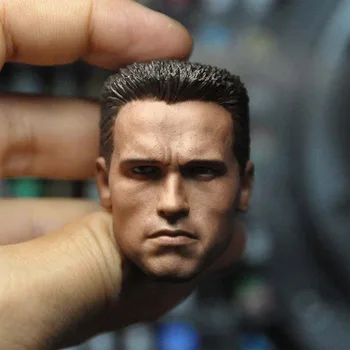 1/6 Arnold T800 Schwarzenegger Fejét Farag Camo Festett Fej Faragás Modell Illik 12 inch Férfi Katona Figura Test