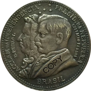 1922-ben Brazília 2 Reis érmék MÁSOLAT