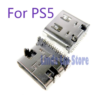 200pcs Töltő Csatlakozó Port Típus-C PS5 Micro usb Töltő Aljzat csatlakozó PlayStation 5 Vezeték nélküli vezérlő