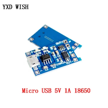 5db Micro USB 5V 1A 18650 Lítium Akkumulátor Töltő Modul Töltés Igazgatóság A Védelmi Funkciók Dual TP4056 18650 1A Li-ion