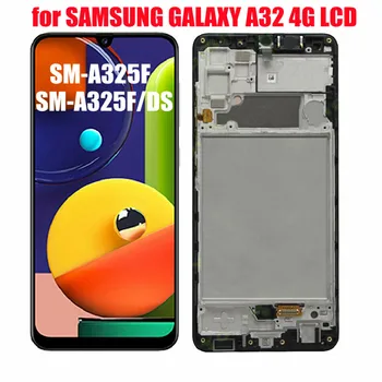 AMOLED Samsung Galaxy a32, 4g, a325, érintőképernyő, digitalizáló, pótalkatrészek, Samsung a32