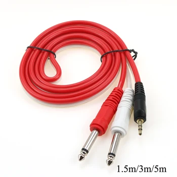 Audio Kábel, 3,5 mm-es Dupla 6.35 mm-es Aux Kábel 2 mono 6.5 Jack 3,5 Férfi a Telefon Keverő Erősítő 6.35 Adapter