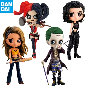 Bandai Qposket Harley Quinn Joker Csoda, hogy a Nő a Macskanő Szupernő Vadász Fekete Kanári Aranyos Figura Díszek gyerekek Játék