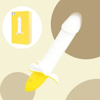 Banán alakú Csikló Vibrátor G-pont Hüvelyi Stimulátor Puha Szilikon Vibrátor a Női Maszturbátor Felnőtt, Szex-Játék a Nő