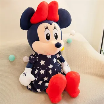 Forró Eladni 35 CM Disney Mickey Minnie Egér Rajzfilm Plüss Játékok Aranyos Állatok Plüss Baba Disney Játék, a Gyermekek Ajándékok