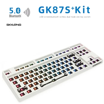 GK87 Mechanikus Keybooard Kit Bluetooth RGB Lámpa, Programozható, Hogy a Swap GK87S Billentyűzet Kompatibilis Cseresznye Kailh Gateron Swiches