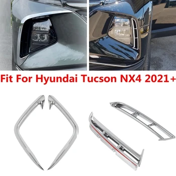Hyundai Tucson NX4 2021 2022 Első Ködfényszóró Lámpa Lámpa Szemöldök Szél Kés Fedezze Berendezés