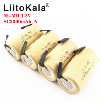 LiitoKala SC 3000mAH NI-MH 1,2 V Újratölthető Akkumulátor magas kisütési sebesség 10C 15C az Elektromos szerszámok-Szerszám akkumulátor DIY nicke