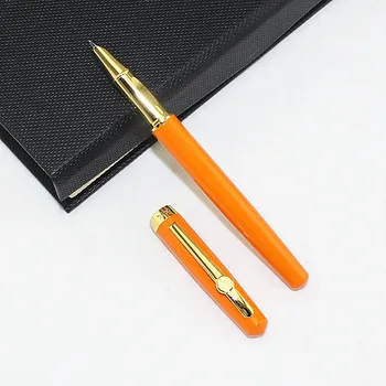 narancs 0.38 mm promóciós töltőtoll Magas minőségű tollak üzleti ajándék iskola irodaszerek 023