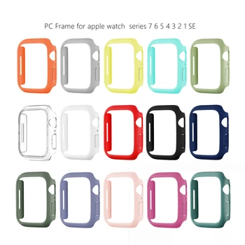 Pc Keret Apple Nézni Sorozat 7, 41 mm-es 45MM tok iwatch 6 5 4 3 2 SE 38MM 40MM 42MM 44MM Tiszta Lökhárító Protector