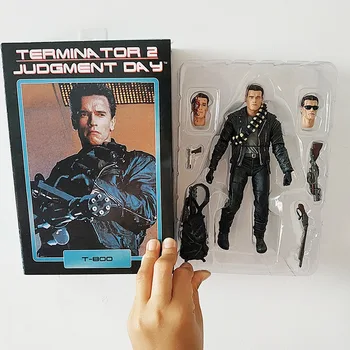 Terminator Figura Sorsa Ábra NECA akciófigura Terminátor 2 T-800-AS PVC akciófigura Modell Játékok, Baba-Ajándék