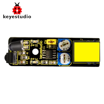 Új! Keyestudio RJ11 EGYSZERŰ plug Infravörös Akadály Elkerülése Érzékelő Modul az Arduino Starter GŐZ