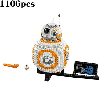 Új klasszikus film Star Wars DIY BB-8 robot modell LED készlet építőelemei közgyűlés játékok a gyerekek születésnapi ajándékok fiúk, lányok